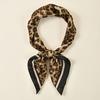 Fashion  Leopard Print Square Scarf Women'S Satin Scarves Casual Decoration Small Shawl Luxury  Headband Bandana