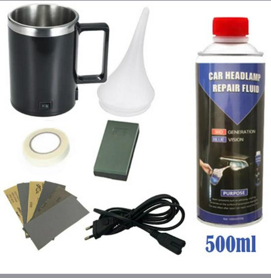 Набор для восстановления фар 90 г - Устраняет пожелтение, помутнение, царапины и трещины