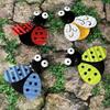 4 Colors Optional 1Pcs Creative Handicrafts Iron Beetle Hand-painted Home Courtyard Balcony Villa Grassland Wall Decoration Garden
