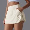 New Fake Two-Piece Nude Slimming Pocket Tennis Skirt With Cool Feeling, Sun Protection, Yoga, Fitness, Short Skirt For Women