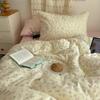 Pastoral Small Floral Cotton Double-Layer Yarn, Mixed And Matched Pure Cotton Quilt Cover Student 3-Piece Set 1.5 Sheets
