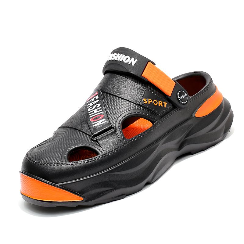 Новые мужские сандалии для бассейна, уличная пляжная обувь, слипоны, садовые сабо, сандалии, повседневные нескользящие тапочки, мужские шлепанцы