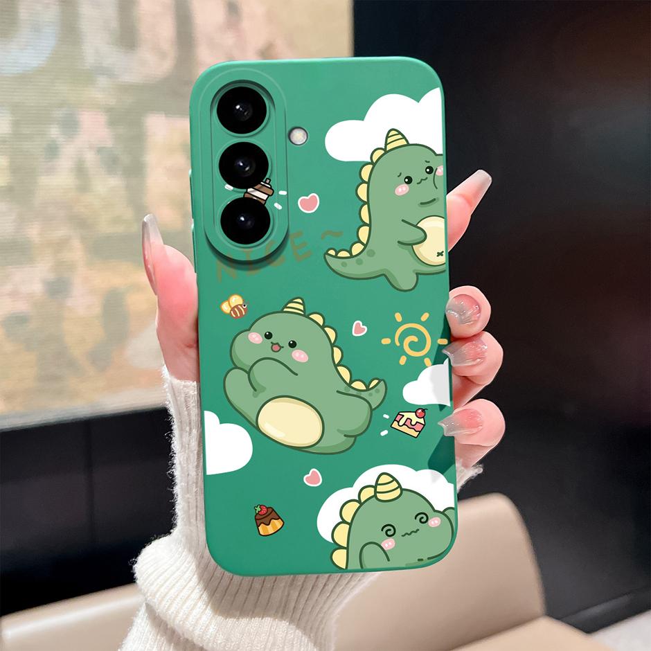 Чехол Для Samsung Galaxy S26 Plus Ultra Мультяшный Цветочный Узор Силиконовый Защитный Чехол Для SamsungGalaxyS26 Plus S26Ultra Funda
