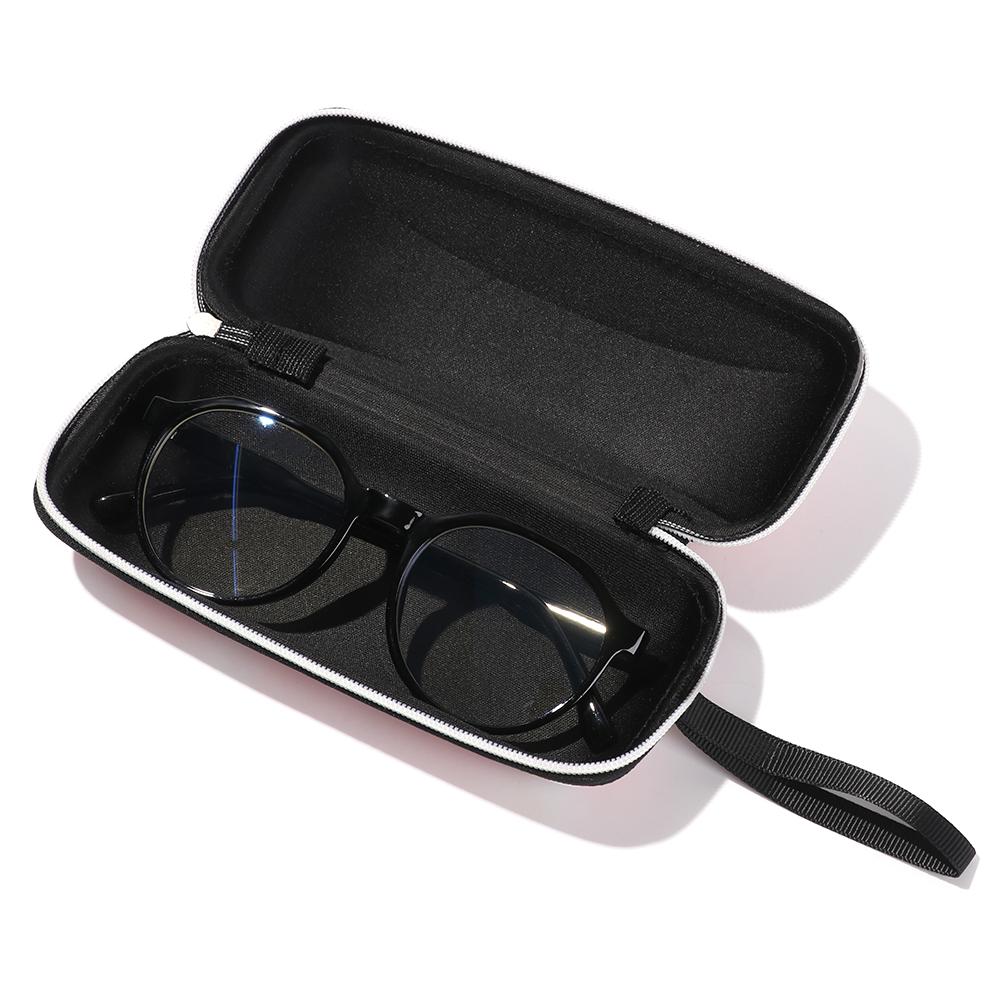 Men Waterproof EVA Zipper Glasses Holder Glasses Box Eyeglasses Case Fresh Daisy Large Capacity