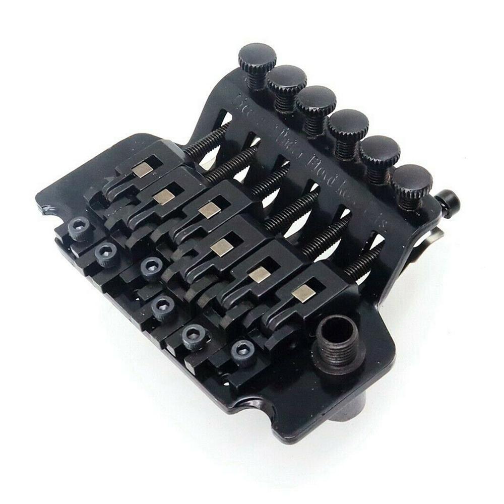 Электрогитарный тремоло-бридж Floyd Rose с системой двойной блокировки, для левой руки, Черный Серебристый