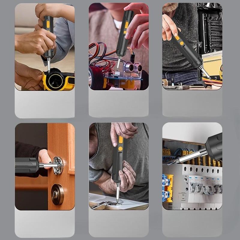 Electric Screwdriver Rechargeable Small Household Screwdriver Batch Tool Mini Pistol Drill Electric Screwdriver Electric Batch Hand Drill