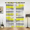 Геометрические линии краски желтые оконные шторы для гостиной роскошные занавески для спальни кухонные жалюзи шторы