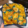 New Luxury Print 70*70cm Silk Square Scarf Women Soft Satin Hairband Neckerchief Tie Female Headband Foulard Bag Ribbon Gift