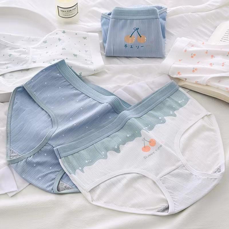 Женское хлопковое нижнее белье Сексуальные трусики-стринги Модные Мягкие Удобные Девичьи трусики Средней посадки Бесшовные трусы Женское нижнее белье