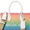 MICHAEL KORS Mirella Gold Hardware Coated Canvas Tote Bag Tote Bag Shopping Bag Shoulder Crossbody Handbag Small Women's Rainbow Color
