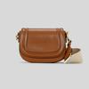 Fashion Small Flap Bag Wide Strap Saddle Shoulder Bags Pu Artificial Leather Crossbody Bag Trend Small Phone Purses