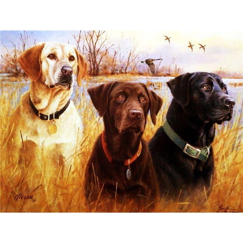 Diamond Frameless Art 5d Painting Kits Dog Diamond Embroidery Mosaic Animals Crafts Pictures For The Home Decor