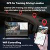 4K Передняя и задняя камера Автомобильный видеорегистратор WIFI Видеорегистратор для автомобилей GPS-камера для видеорегистратора автомобиля Камера заднего вида Ночное видение