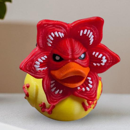 Хищный Цветок Утка Фигурка 3D Печать Ужас Колода Статуэтка Коллекционная Забавная Утка Украшение для Офисного Стола