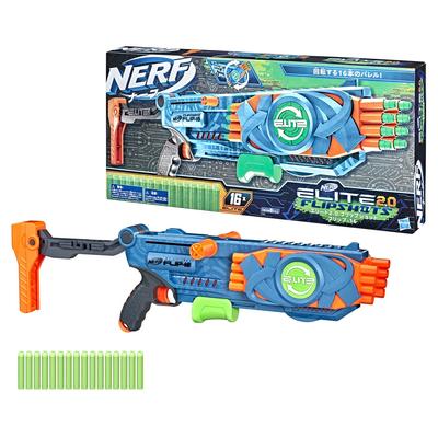Hasbro Nerf Elite 2.0 Flip Shot Flip-16 16-зарядный барабан с 16 официальными стрелами, функция переворота для удвоенной мощности запуска (Ф2551) аутентичный