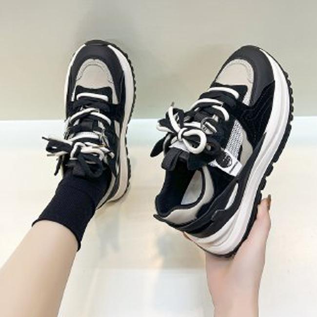 Модные весенне-осенние туфли-поп-кроссовки женские Ins Tide легкие толстые высокие повседневные спортивные туфли A Gump