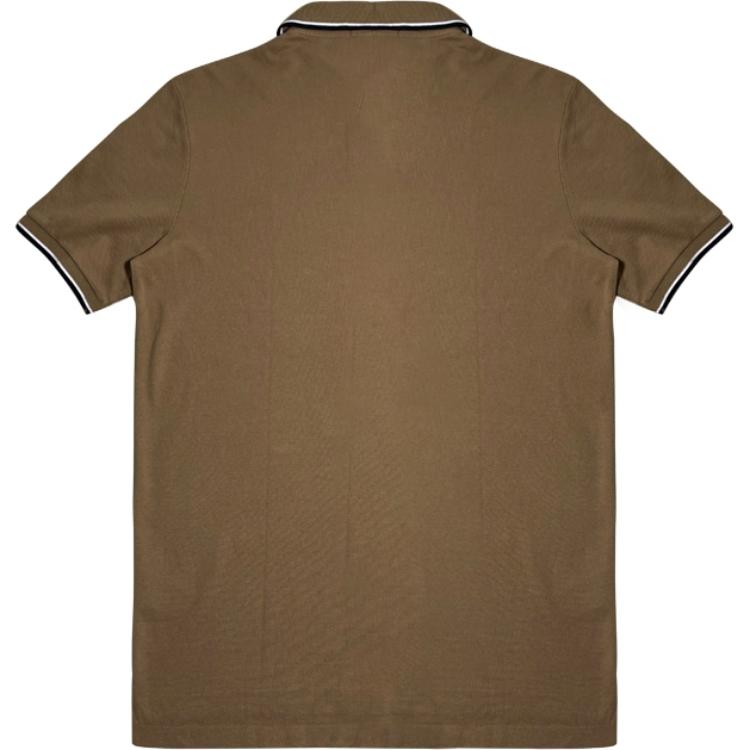 Polo Ralph Lauren SS24 Поло с вышивкой логотипа прямого кроя с коротким рукавом Мужские поло Коричневый 710844275-031