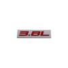 Premium 3.8L 3.8 L for Universal car Engine Hood Fender trunk Tail Rear Bonnet Nameplate Decal Emblem Badge Sticker