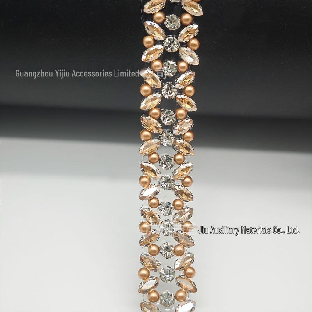 Горячая фиксация Стразы Маркиза Цепочка для DIY Обуви, Сумок, Поясов, Ошейников, Одежды и Ювелирных Аксессуаров