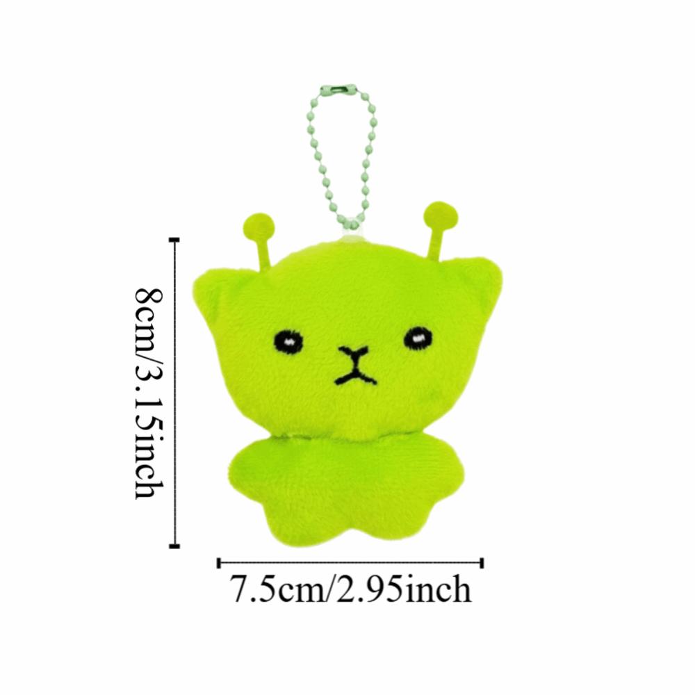 Cute Star Mobile Phone Rope Soft Alien Cat Keychain Cartoon Plush Backpack Pendant Versatile Use
