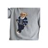 Polo Ralph Lauren Rugby Bear Embroidered Crew Neck Long Sleeve Knit Sweater Men Sweater Gray MNPOSWE16820612-020