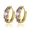 Серьги Cao Shi Elegant Multicolor Zircon Spliced для модных женщин