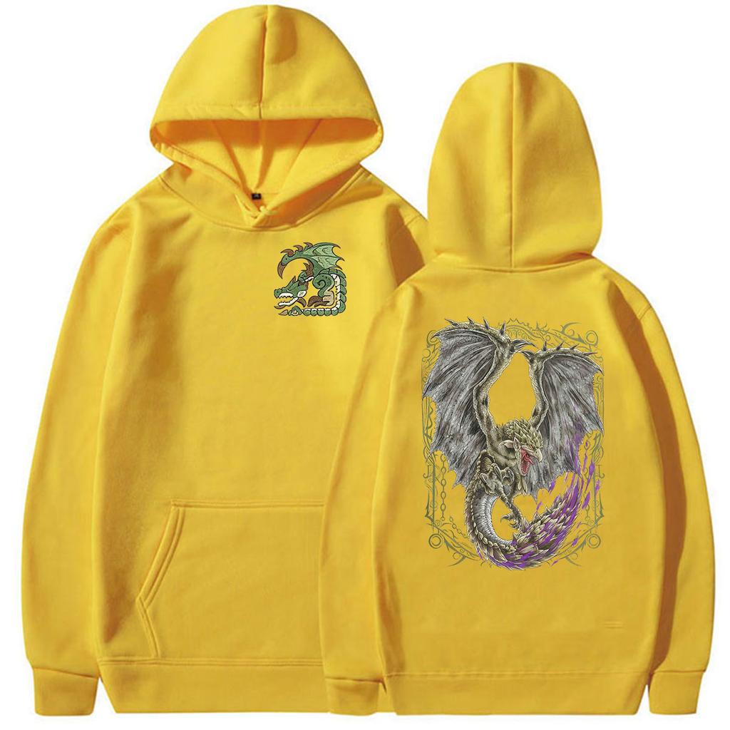 Игровая толстовка с капюшоном Monster Hunter Rathian The Poisonous Queen, винтажный модный пуловер, унисекс, повседневная, с длинным рукавом