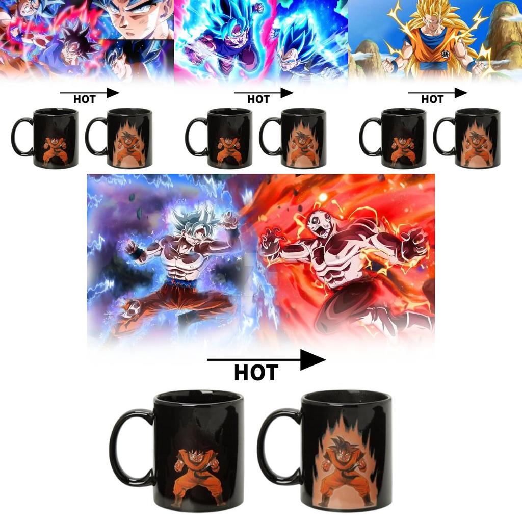 Керамическая кружка Dragon Ball Goku, меняющая цвет, для подарка и домашнего использования