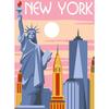 Canvas - MARGOT CANEVAS - New York - 40x30cm - Vintage Collection - Made In France