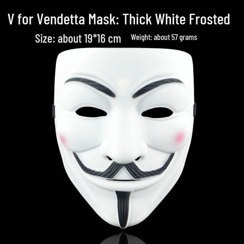 Мужская маска V для Вендетты на Хэллоуин, маскарадная - на все лицо, забавная, реквизит для выступлений
