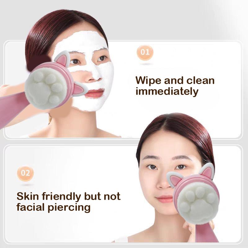 3D двойная силиконовая очищающая щетка для лица ручная массажная щетка для лица мягкая щетина отшелушивающая двусторонняя щетка для умывания лица