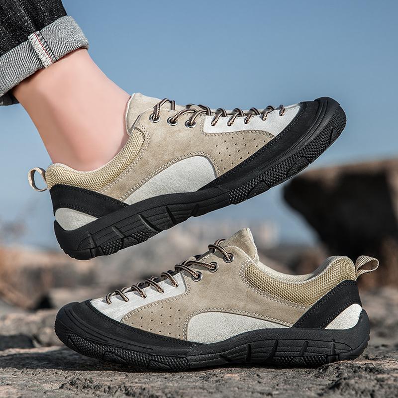 Men Sneakers Casual Sport Shoes Men Lightweight Cow Suede Leather Breathable Shoe Mens Flats Tenis Shoes Zapatillas Hombre