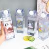 Outdoor Clear Transparent Large Capacity Water Bottle Drinking Bottle Milk Carton Plastic