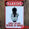Custom Gun Humor Tin Sign for Restaurant, Bar, or KTV Decor