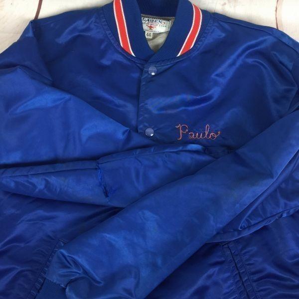 Aladen Винтажный Стадионный Бомбер Синий M-L(ИСПОЛЬЗОВАЛ)