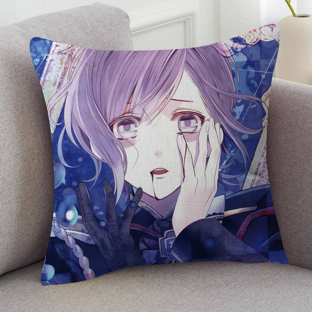 Аниме Diabolik Lovers Наволочка Мягкая Двусторонняя Печать Чехол на Подушку для Дивана Декоративные Наволочки