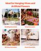 Wedding Flower Stand, 10PCS 60cm Column Flower Stand, Floral Stands with Metal Laminate, Gold Rectangular Floral Display Rack for Wedding, Party,