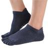Мужские хлопковые носки для йоги, массажные носки с пятью пальцами, нескользящие носки для занятий в помещении, носки для занятий спортом, удобные, не вредят коже