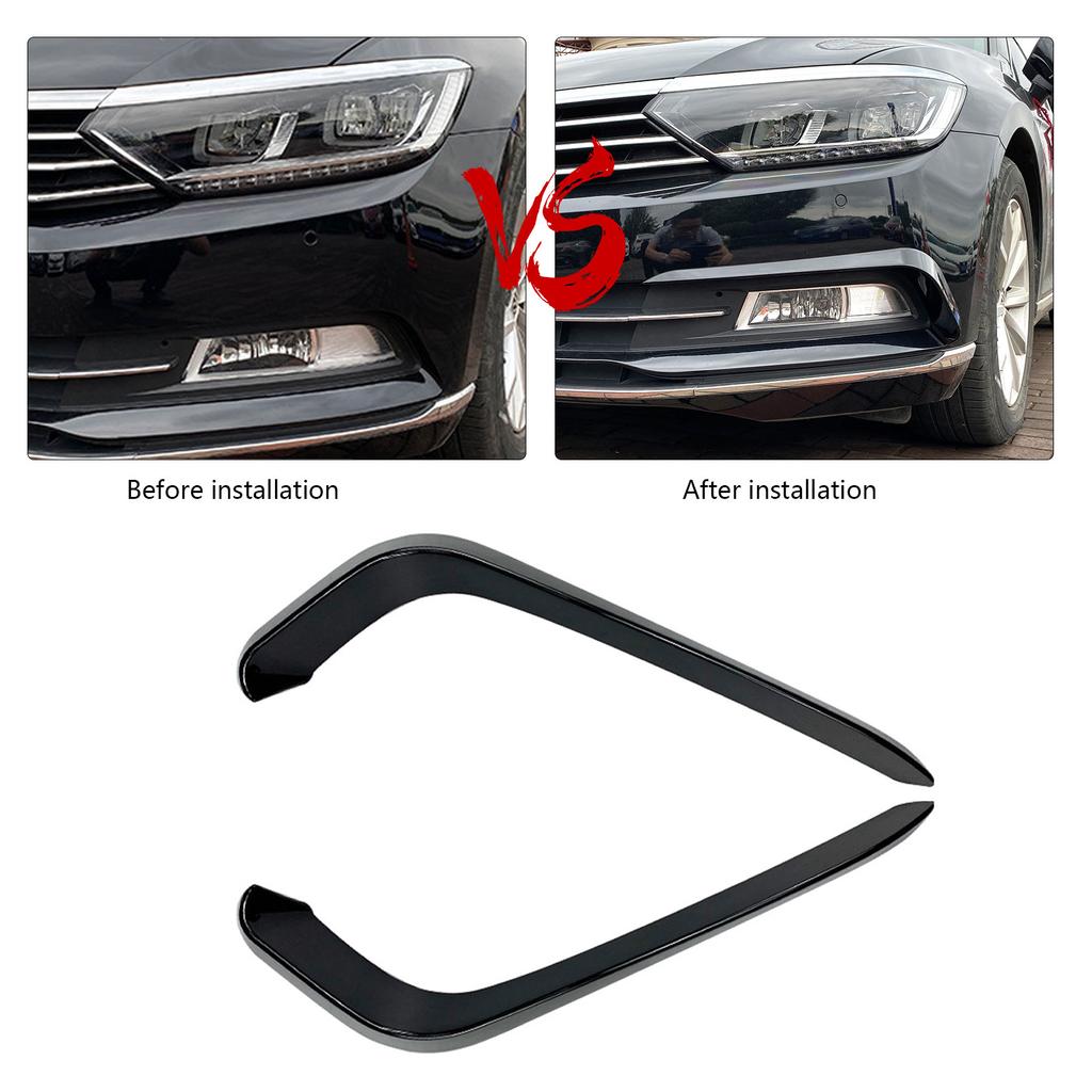 Goramsay 2 шт. авто передний бампер противотуманные фары полоса лампы ABS стайлинга автомобилей декоративная отделка для VW Passat вариант B8