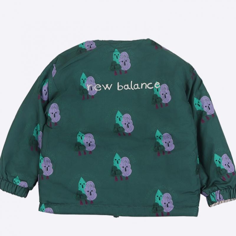 New Balance Детская двухсторонняя стеганая куртка Weekend House бежевого цвета