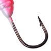 High-quality Bright Paint Ice Fishing Hooks 48Pcs/Set Jig Heads Set Glow in The Dark Lures Kit Head With 3D Eyes with Single Hook Prevent Escape