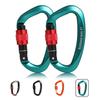 CE Large 25KN Small 16KN Aluminum with Locking for Outdoor Backpack and Towing of D.E. Ultra-Lightweight, High-Strength Carabiners, Certified, /