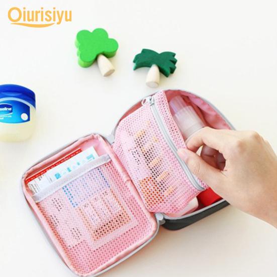 Mini Outdoor First Aid Kit Bag Travel Portable Medicine Organizer Emergency Kit Happy Living