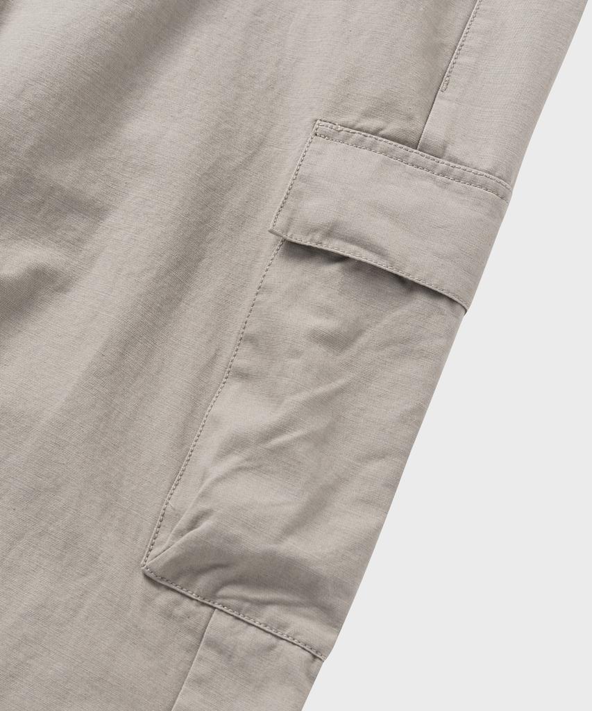 NONBLANK Washed Wide Curved Cargo Pants_Beige