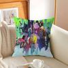 C-Cyberpunk Cartoon E-Edgerunners Decorative Room Aesthetics Pillow Case Home Decor Bedroom Sofa Bed Couch Pillow Cover 45X45