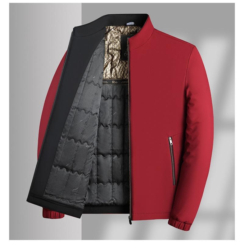 Осенние и зимние куртки для мужчин Модные Business Casual С воротником-стойкой На молнии Кардиган Топы