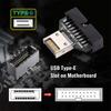 Xiwai USB Type E IDC разъем передней панели разъем для USB 20-контактный разъем адаптер расширения настольная материнская плата 3.2/3.1 3.0