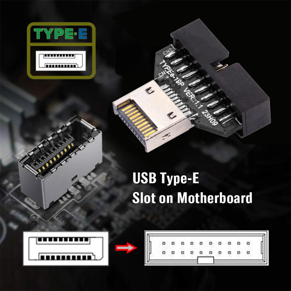 Xiwai USB Type E IDC разъем передней панели разъем для USB 20-контактный разъем адаптер расширения настольная материнская плата 3.2/3.1 3.0