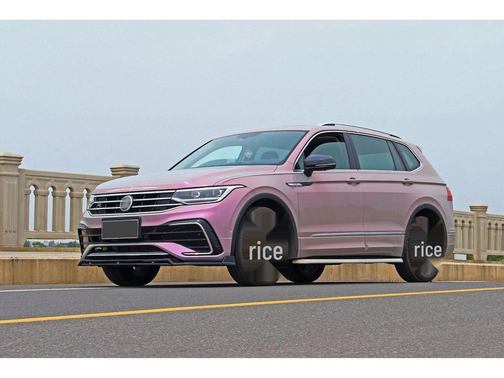 Подходит для 2022 Volkswagen Tiguan L R-Line Передний сплиттер Спортивный лип-спойлер