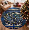 Chelsea Football Club Pattern Round Rug, Indoor/Outdoor Mat, for Picnic, Gameroom, Bedroom, Office, Living Room, Home Decor Carpet, Birthday Gift